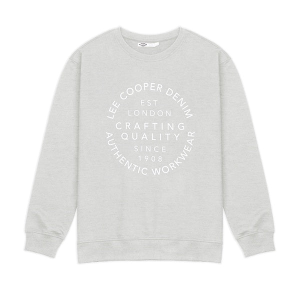Lee Cooper Crewneck Sweartshirt Crafting Quality Grey