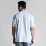 Lee Cooper Polo Shirt Logo Circular Light Blue