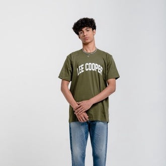 Lee Cooper T-shirt College Logotype Olive