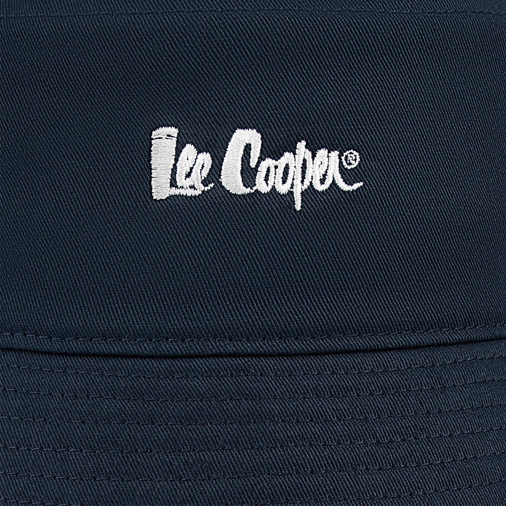 Lee Cooper Hat Bucket Logotype Navy