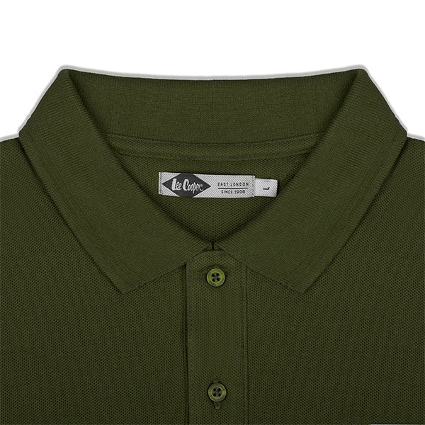 Lee Cooper Polo Shirt Pocket Olive