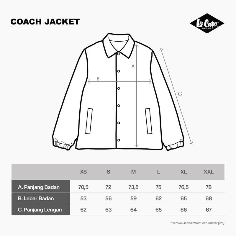 Lee Cooper Coach Jacket Brand Logotype Black