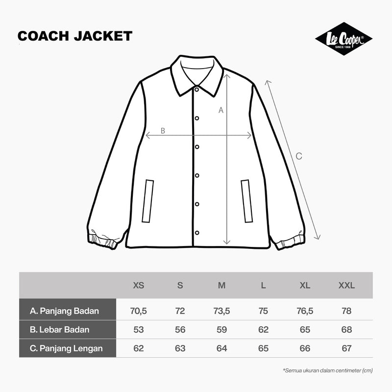 Lee Cooper Coach Jacket Brand Logotype Beige