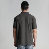 Lee Cooper Polo Shirt Logo Circular Dark Grey