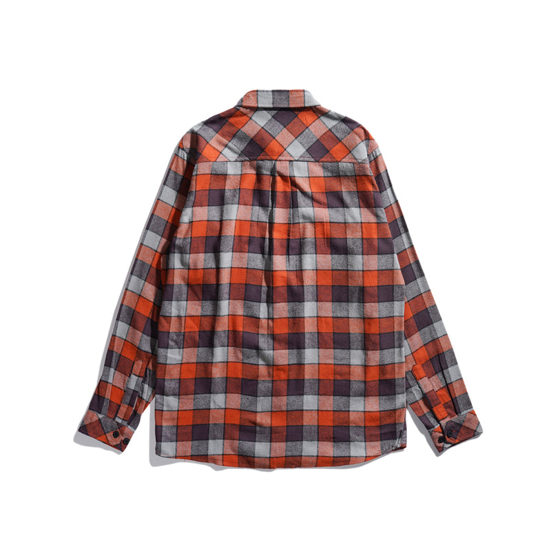 Lee Cooper Long Shirt Flannel Aldred Orange