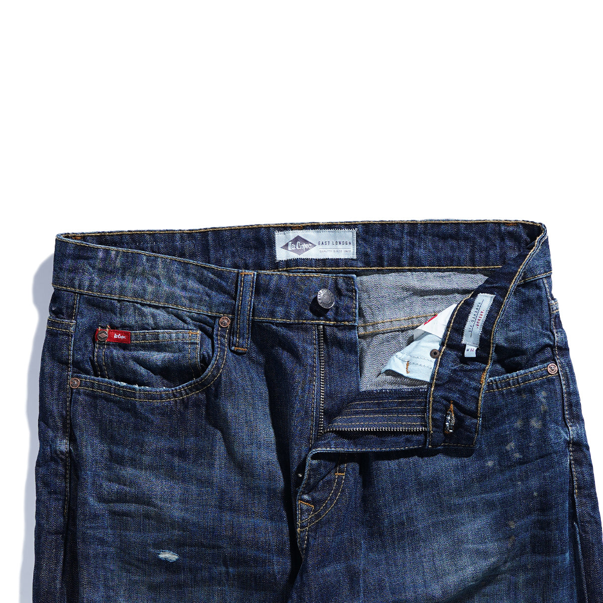 Lee Cooper Tapered Fit Jeans Arthur Ripped Dark Blue