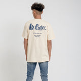 Lee Cooper T-shirt Logotype Cream TS03