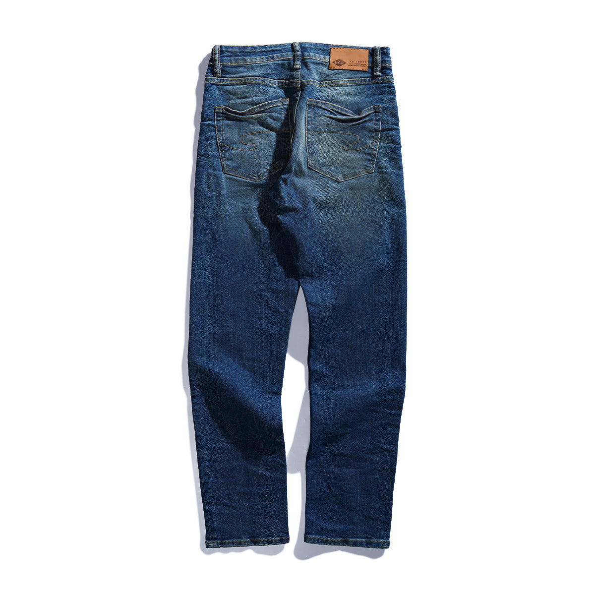 Lee Cooper Tapered Fit Jeans Arthur Worn Medium Blue Ocean