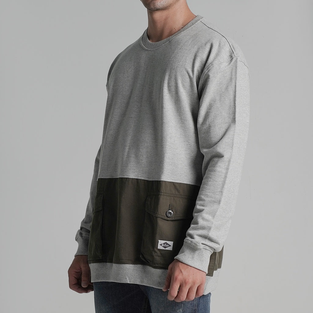 Lee cooper Sweatshirt Crewneck Cargo Pocket Grey