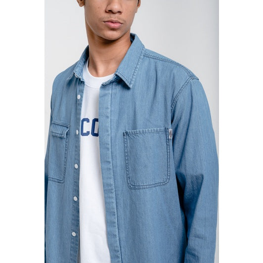 Lee Cooper Long Shirt Reece Blue Stone