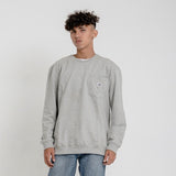 Lee Cooper Sweatshirt Crewneck Pocket Grey