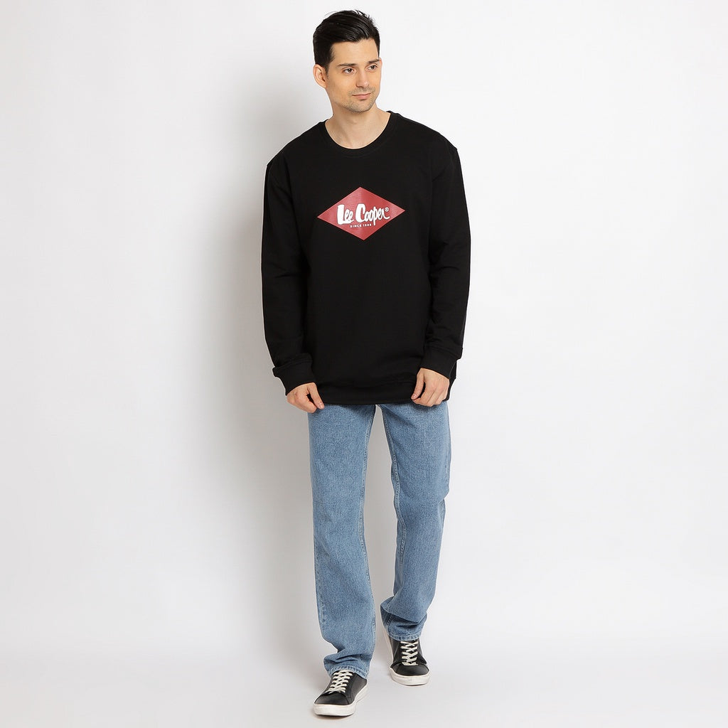 Lee Cooper Red Diamond Sweater Black