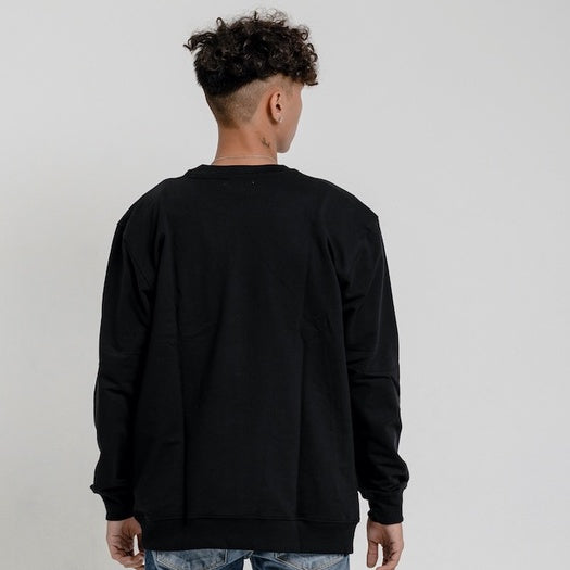 Lee Cooper Sweatshirt Crewneck Pocket Black