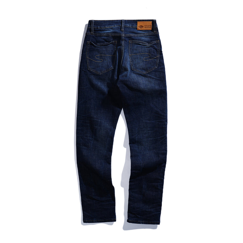 Lee Cooper Tapered Fit Jeans Arthur Worn Dark Blue Depths