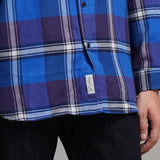 Lee Cooper Flannel Shirt Callum Blue