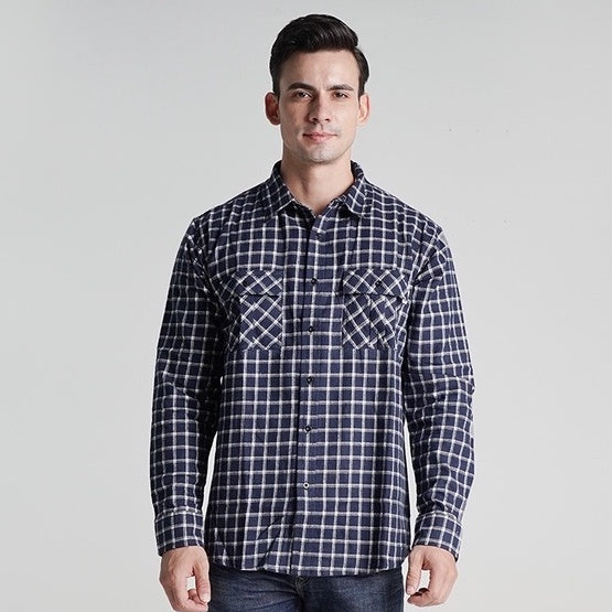 Lee Cooper-Flannel Shirt Kyle Blue