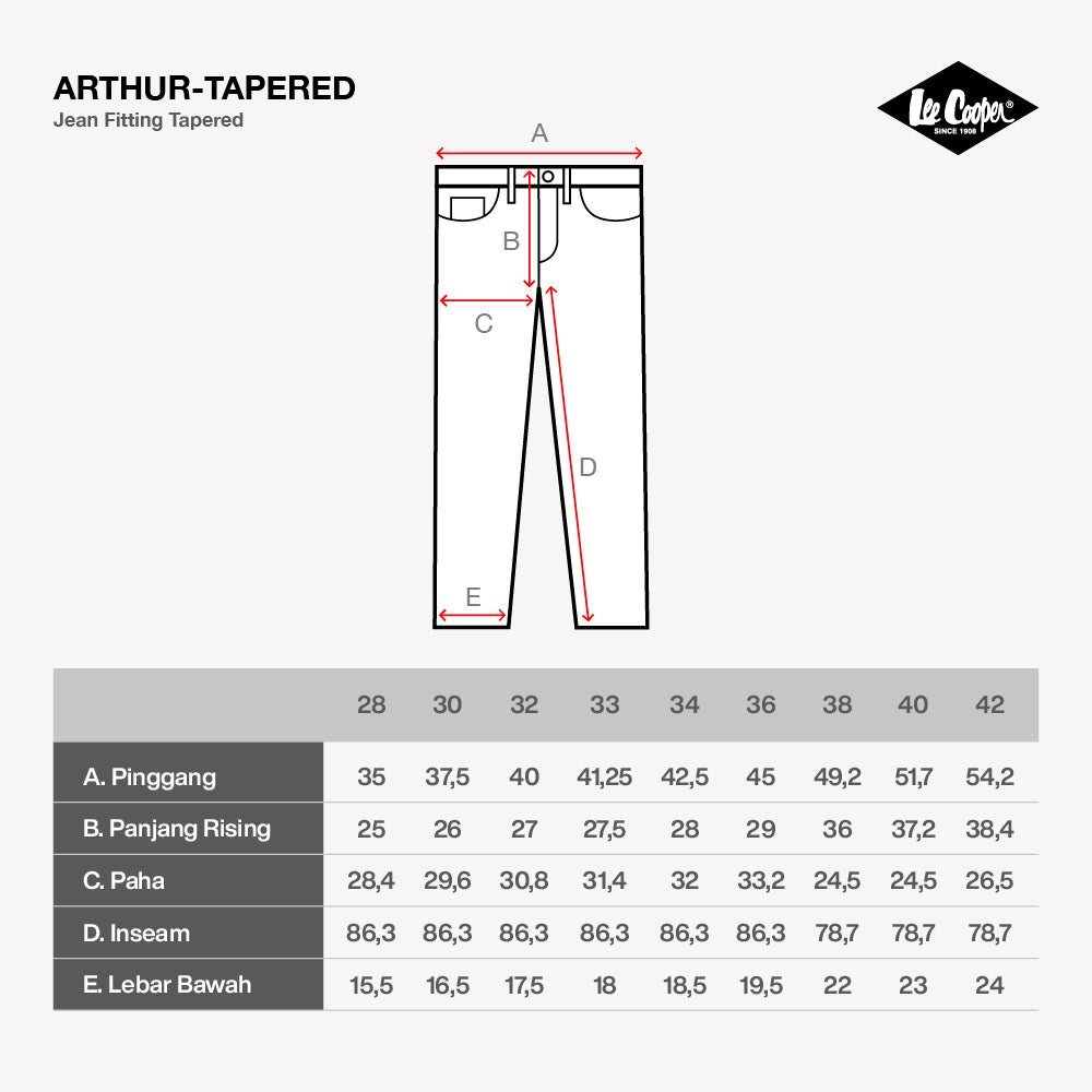 Lee Cooper Tapered Fit Jeans Arthur Worn Medium Black