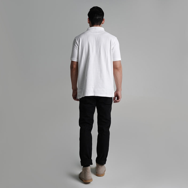 Lee Cooper Polo shirt Logo Type Off White