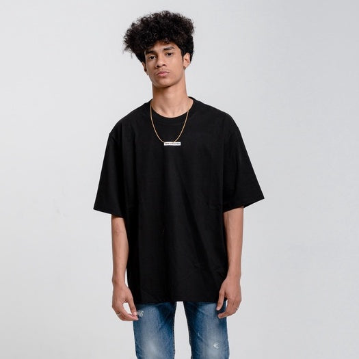 Lee Cooper T-shirt Oversized Box Logo Loose Black