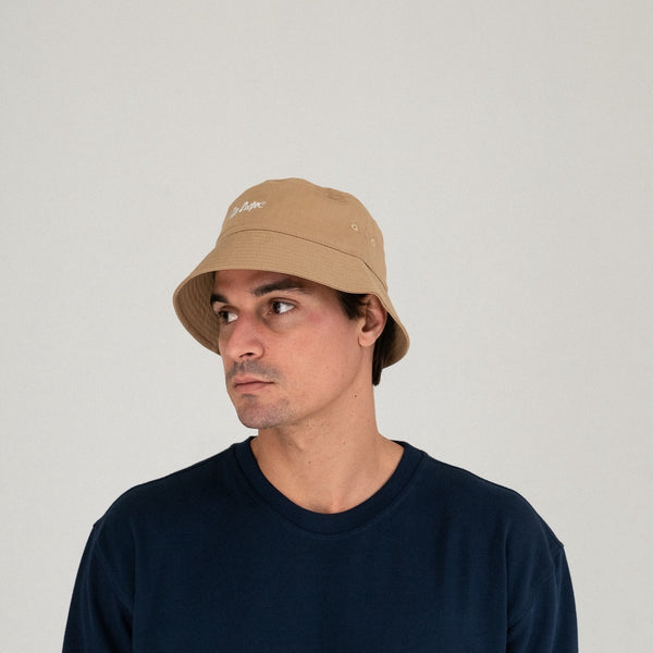 Lee Cooper Hat Bucket Logotype Khaki