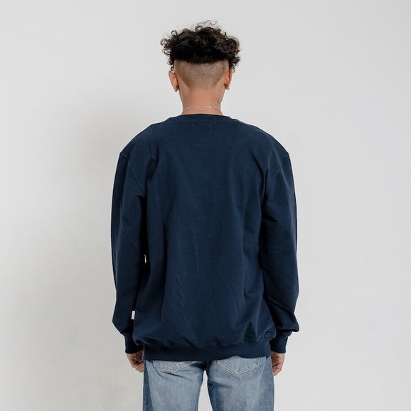 Lee Cooper Sweatshirt Crewneck Crafting Quality Navy