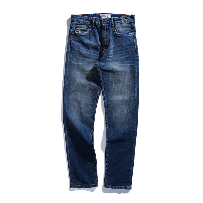Lee Cooper Tapered Fit Jeans Arthur Worn Medium Blue 33
