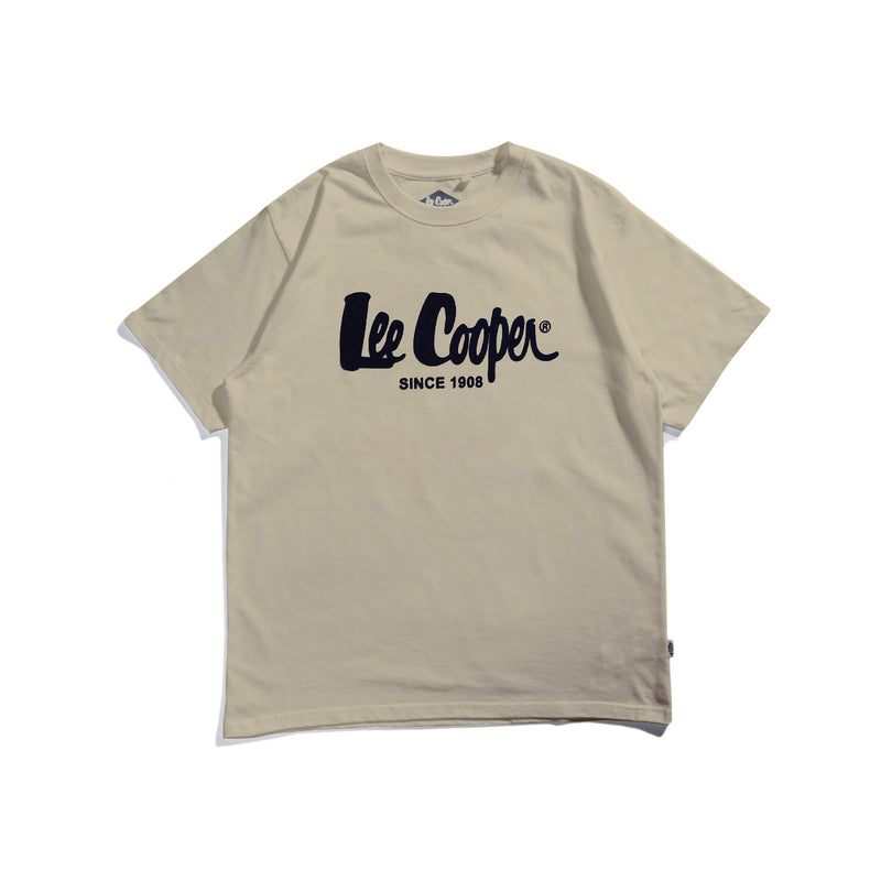 Lee Cooper T-Shirt Logotype Velvet Beige