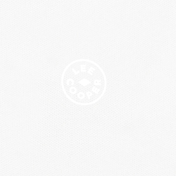 Lee Cooper Polo Shirt Logo Circular Off White
