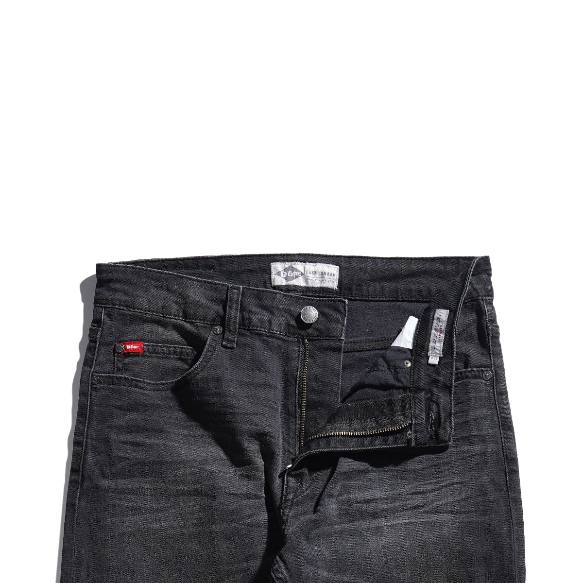 Lee Cooper Tappered Fit Jeans Arthur Worn Dark Black