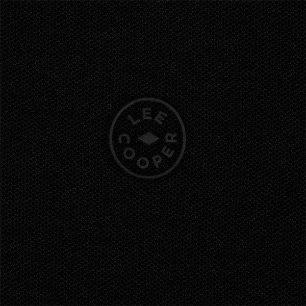 Lee Cooper Polo Shirt Logo Circular Black