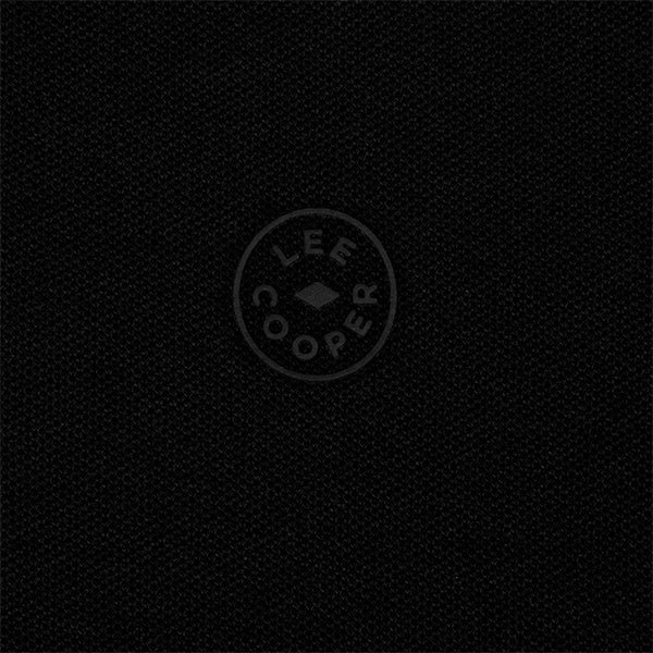 Lee Cooper Polo Shirt Logo Circular Black