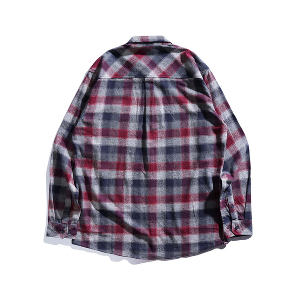 Lee Cooper Long Shirt Flannel Riley Red