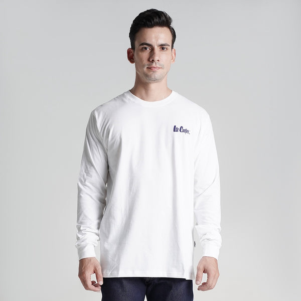 Lee Cooper Longsleeve T-shirt Logotype White