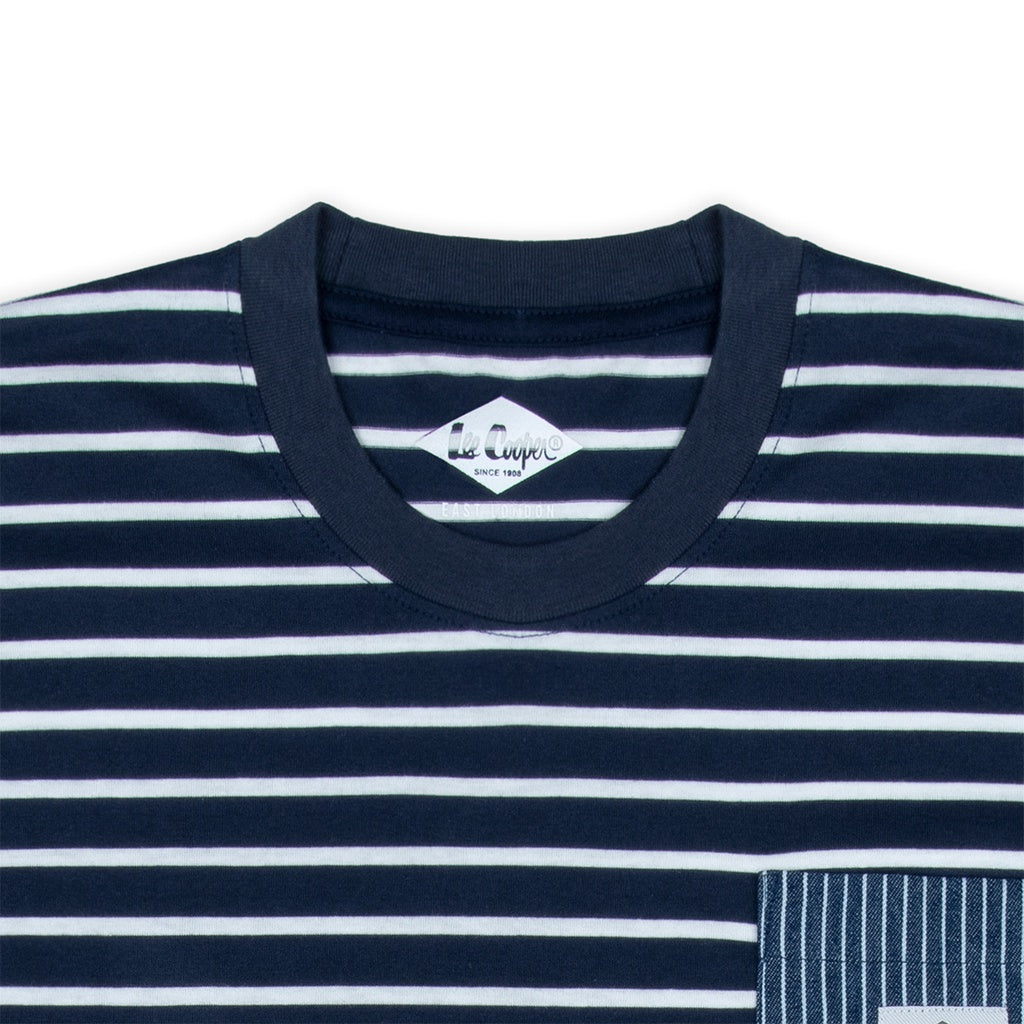 Lee Cooper T-shirt Russel Stripe Navy
