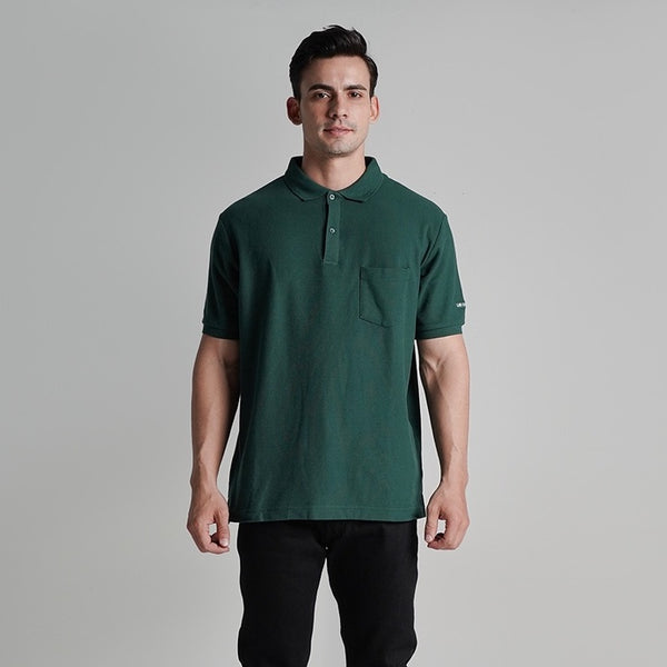 Lee Cooper Polo Shirt Pocket Emerald Green