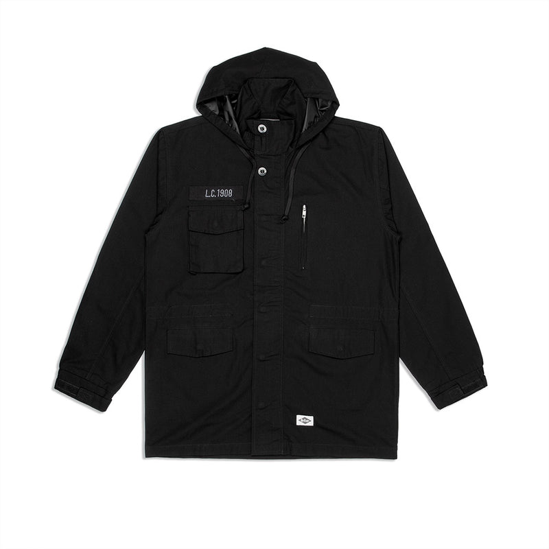 Lee Cooper Parka Jacket Lyndon Black