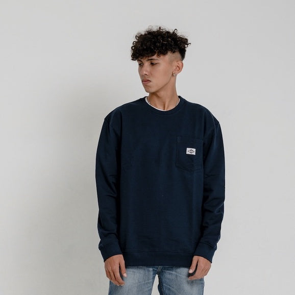 Lee Cooper Sweatshirt - Crewneck Pocket Navy