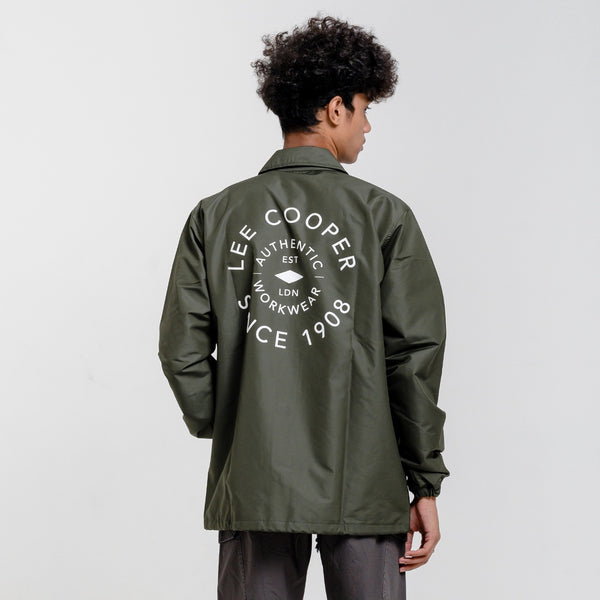 Lee Cooper Coach Jacket Singular Olive