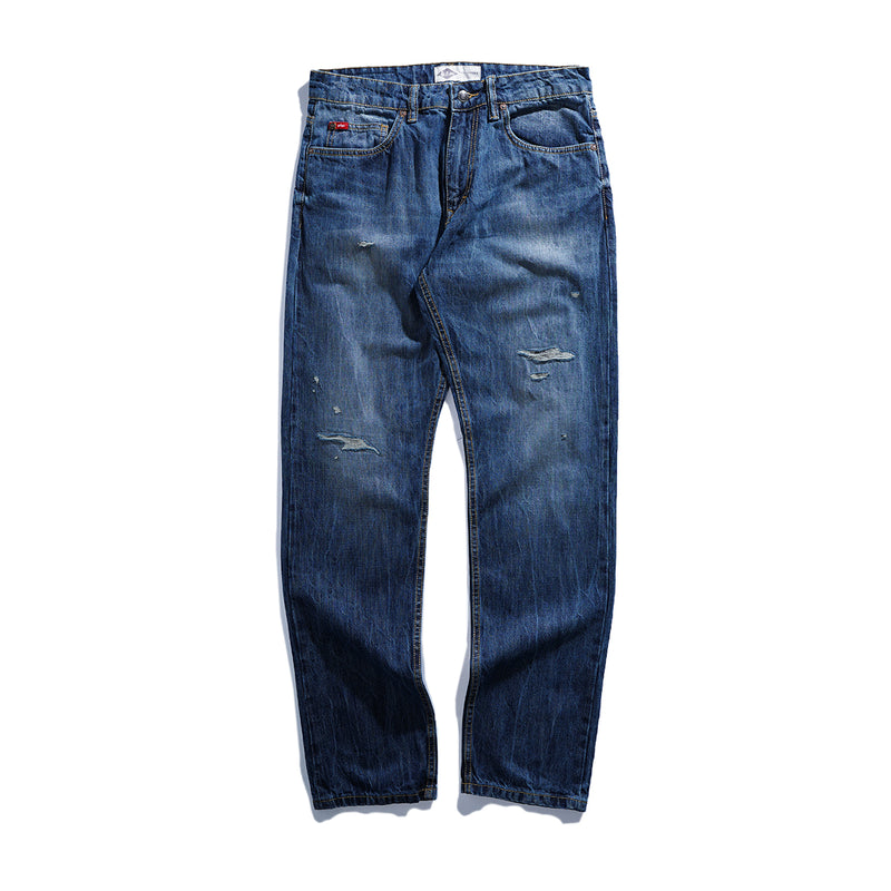 Lee Cooper Tapered Fit Jeans Arthur Ripped Dark Blue
