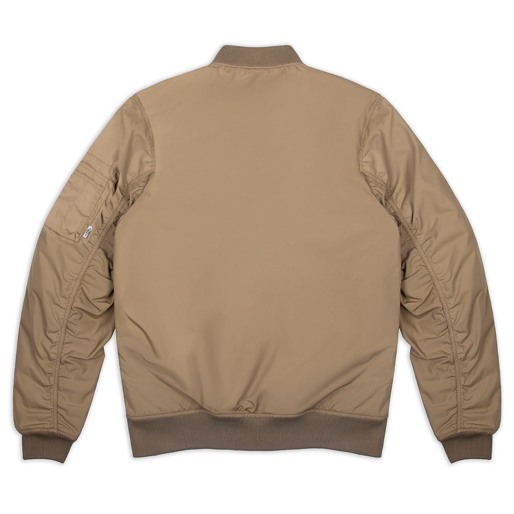 Lee Cooper Jaket Pria - Bomber Jacket Singular Patch Khaki