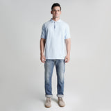 Lee Cooper Polo Shirt Logo Circular Light Blue