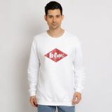 Lee Cooper Red Diamond Sweater White