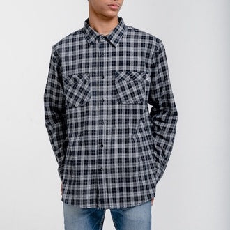 Lee Cooper Flannel Shirt RHYS Navy