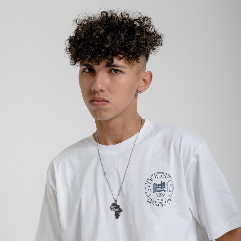 Lee Cooper T-Shirt Denim Goods White