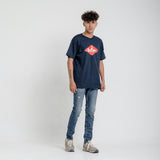 Lee Cooper T-shirt Logo Diamond Red Navy