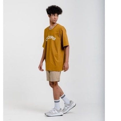 Lee Cooper Kaos T-shirt Oversized Varsity Loose Ermine
