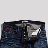 Lee Cooper Jeans Selvedge NON-RAW Harry Repaired Dark Blue