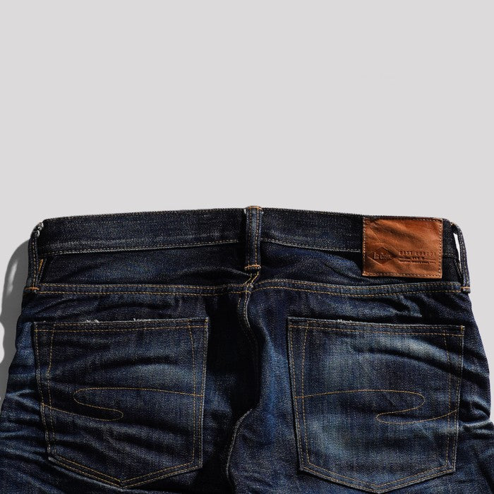 Lee Cooper Jeans Selvedge NON-RAW Arthur Repaired Dark Blue
