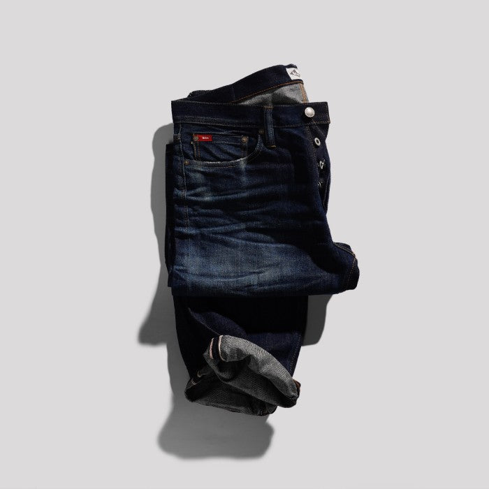 Lee Cooper Jeans Selvedge NON-RAW Harry Repaired Dark Blue