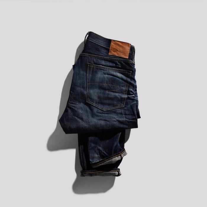 Lee Cooper Jeans Selvedge NON-RAW Arthur Repaired Dark Blue